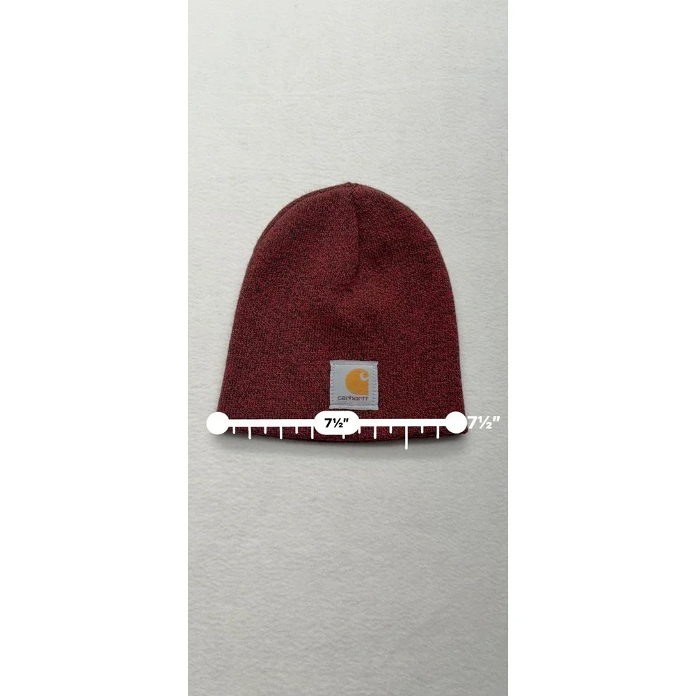Carhartt Marled Knit Beanie Hat Mens OSFM Red‎ Black